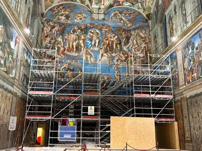 Inizia il restauro del “Giudizio Universale”, l’obiettivo è far risplendere i colori originali
