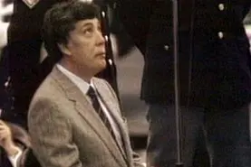 Tommaso Buscetta durante una deposizione al maxi processo contro Cosa Nostra