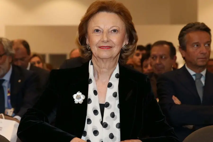 Maria Franca Ferrero, presidente della Fondazione Ferrero e vedova di Michele Ferrero, il pap\\u00E0 della Nutella , ANSA