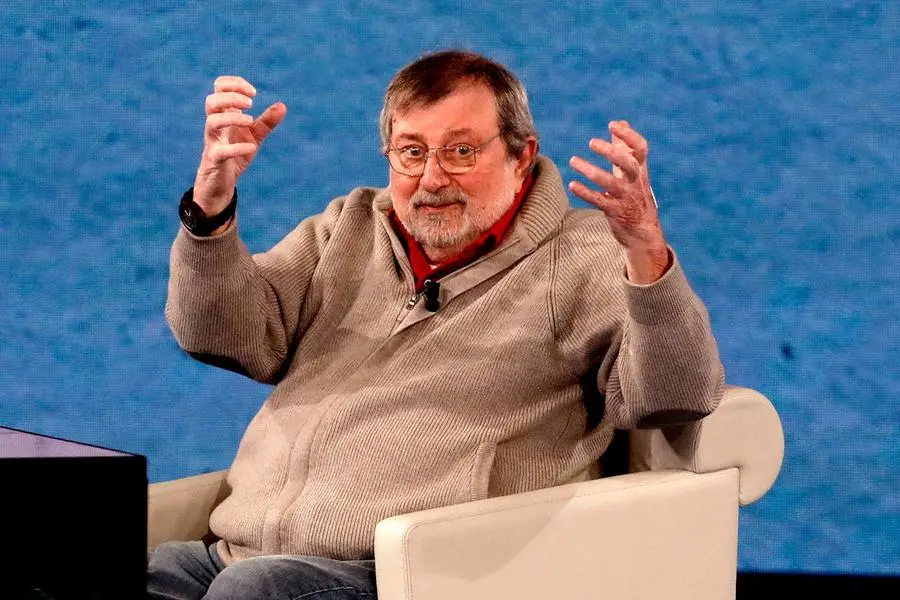 Francesco Guccini ospite della trasmissione \\'Che tempo che fa\\' a Milano, 12 novembre 2023.ANSA/MOURAD BALTI TOUATI , ANSA