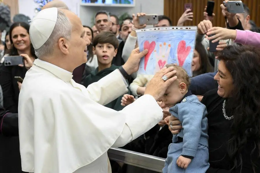 Il Papa durante un\\'udienza generale , ANSA