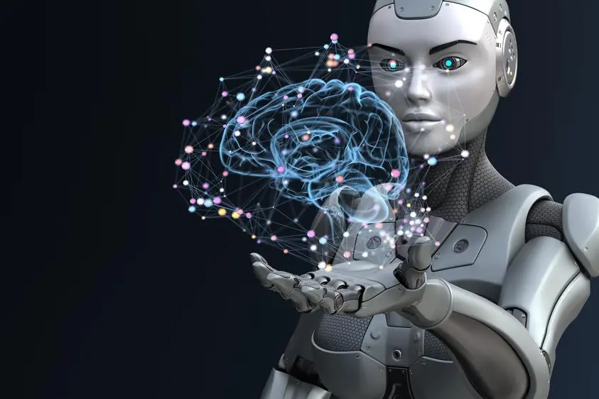 Robot with artificial intelligence. 3D illustration , Getty Images