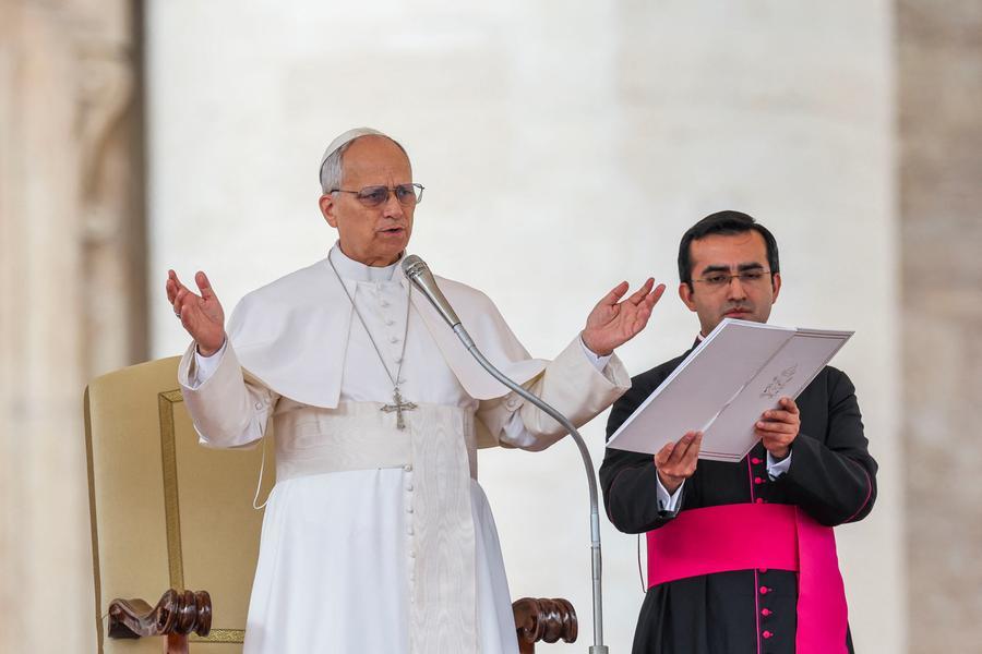 Pope Leo: «The treasure is not in the safes, but in the heart»