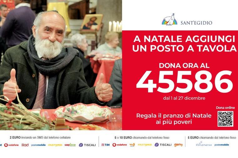 “Add a place at the table at Christmas” with the Community of Sant’Egidio
