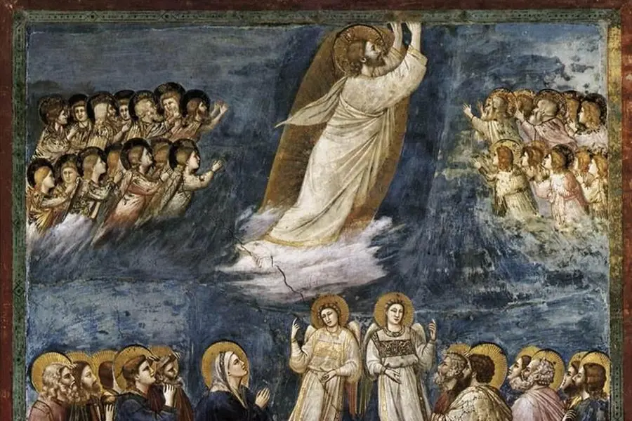 Giotto, Ascensione di Ges\\u00F9, Cappella degli Scrovegni, Padova, 1303-05