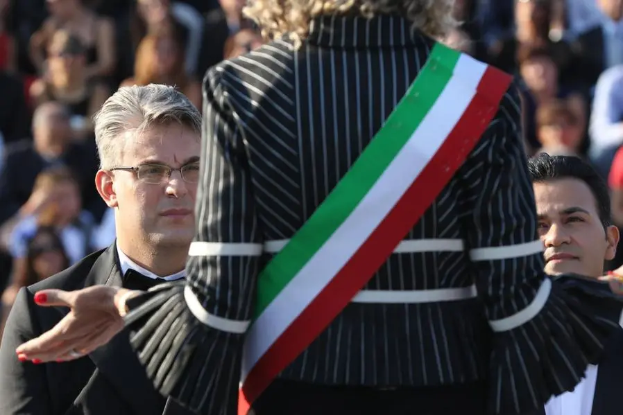 La celebrazione di un unione civile , ANSA