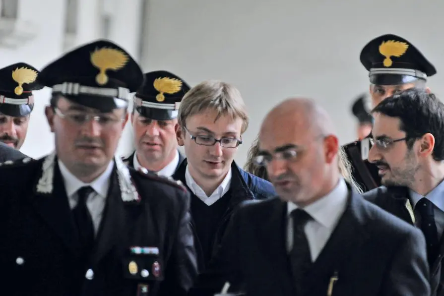 Alberto Stasi, unico condannato per l\\u2019omicidio di Chiara Poggi, all\\u2019epoca del processo. , ipa