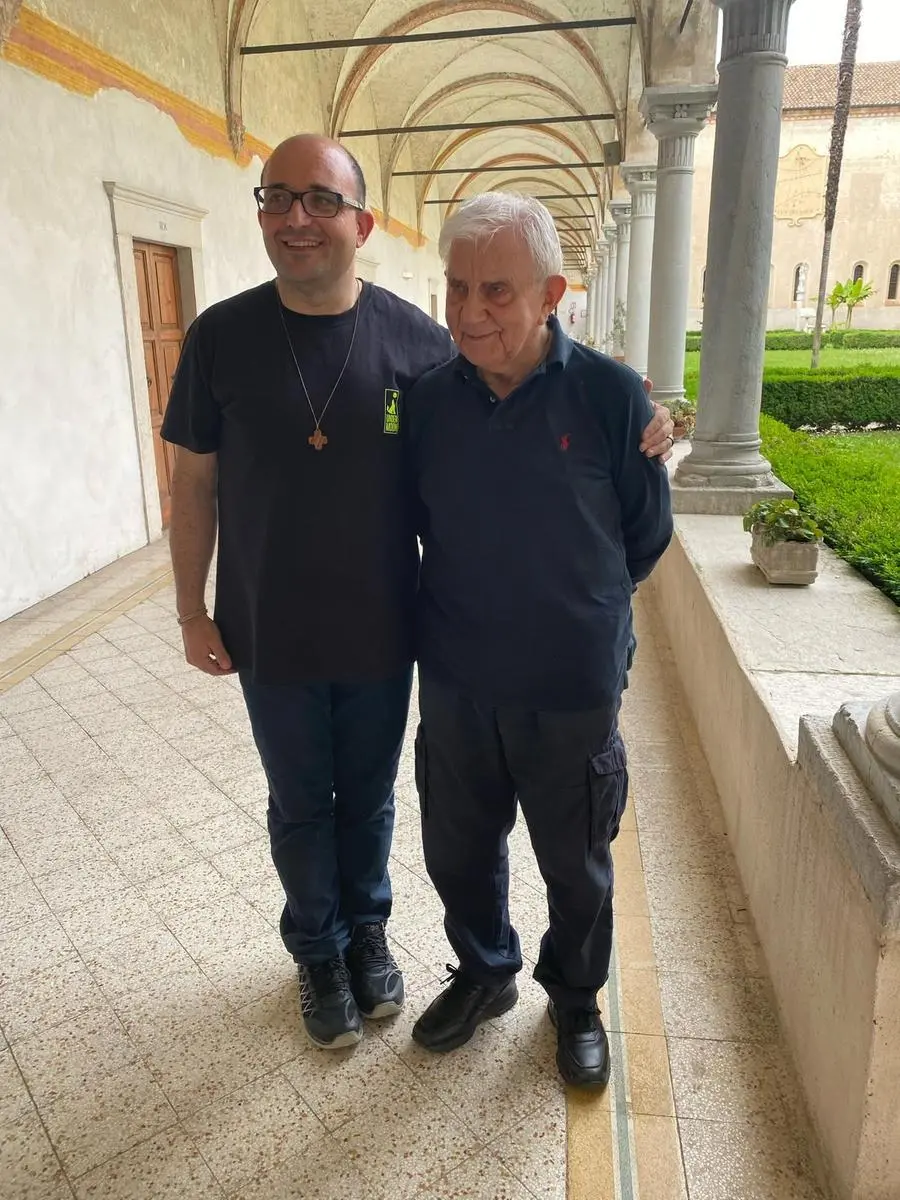 Padre Massimiliano Perrella con don Antonio Mazzi