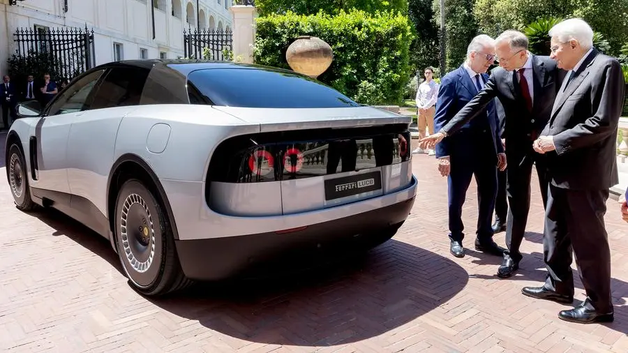 The car presented to President Sergio Mattarella (Paolo Giandotti - Office for Press and Communication of the Presidency of the Republic - Ipa)
