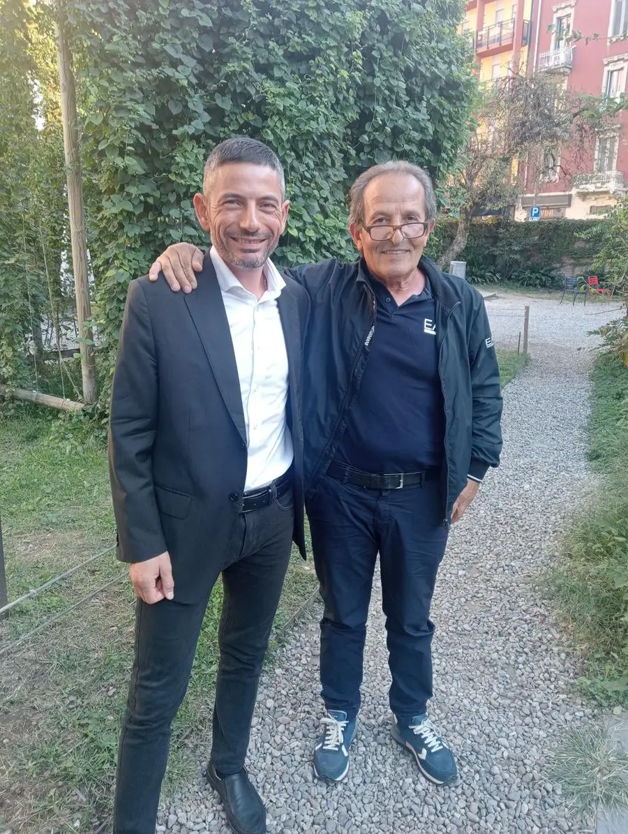 Zuncheddu con il suo avvocato durante l'intervista