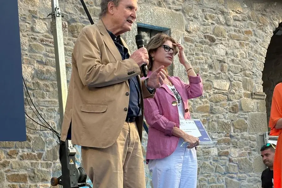 Lucio Caracciolo con Lina Palmerini del Sole 24 ore