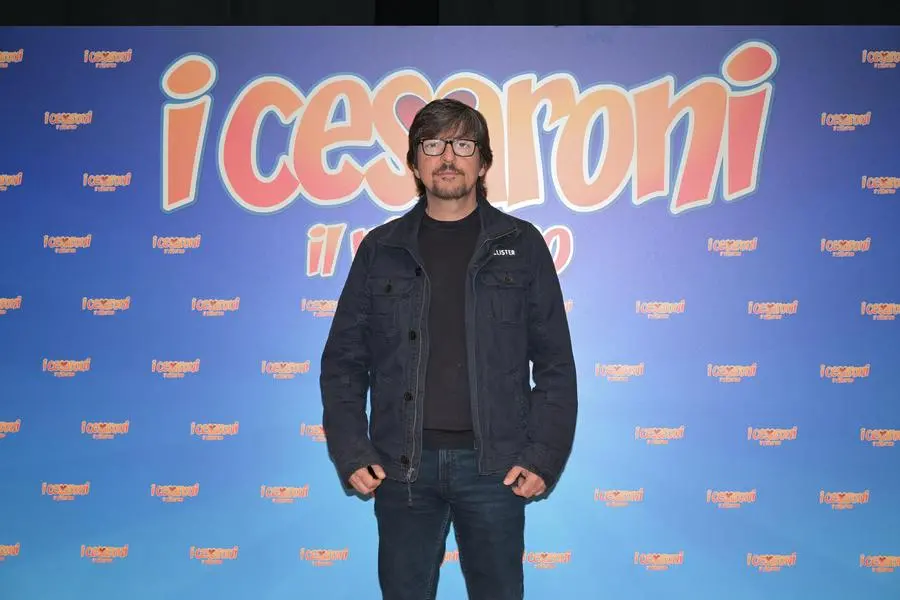 IPA73864434 - Roma : Teatro Palladium . Photocall I Cesaroni . Nella foto : Ricky Memphis , D Avanzo/Provvisionato