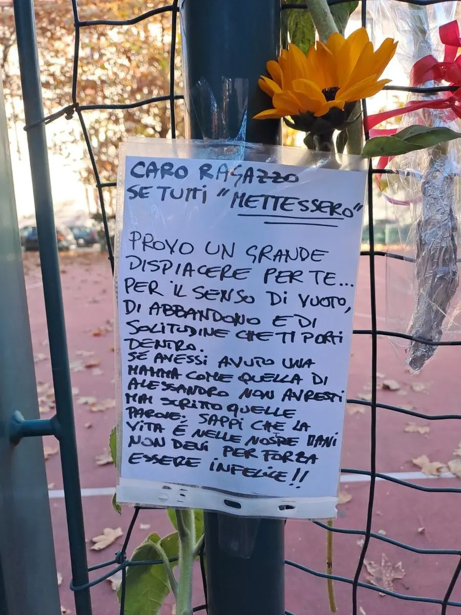 Uno dei tanti pensieri in ricordo di Alessandro e di sostegno alla mamma