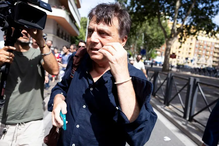 Valter Lavitola arriva in procura a Roma.