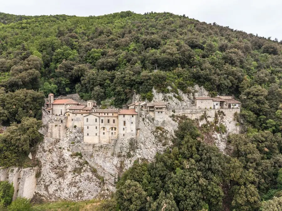 Greccio, where there is the Sacred Nativity Grotto.