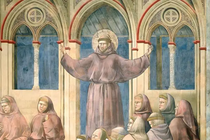 L\\'apparizione di san Francesco al Capitolo di Arles, di Giotto (Alamy).