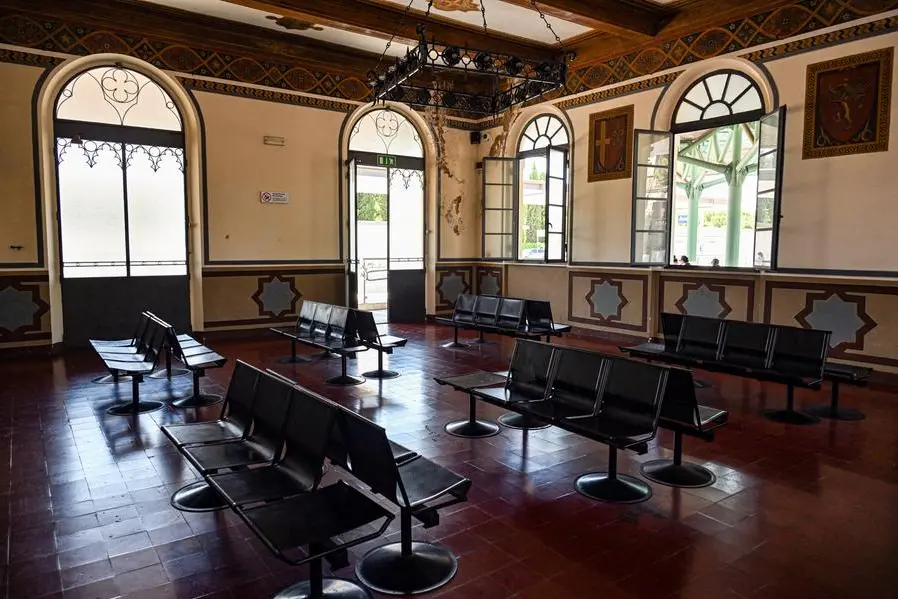 La storica stazione di Assisi posta sulla linea Foligno (Credit: Alessia Giuliani)
