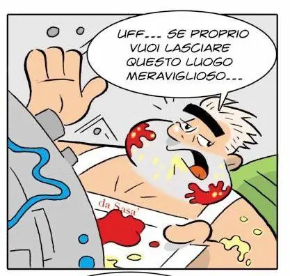 A cartoon from «Il Giornalino»