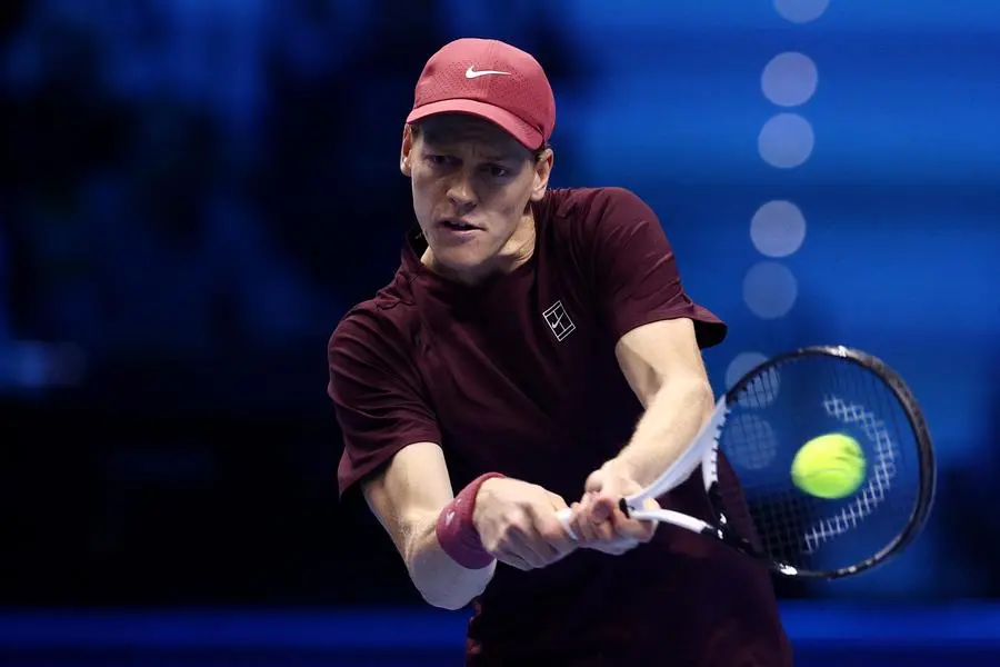Jannik Sinner durante le Atp finals 2025 a Torino