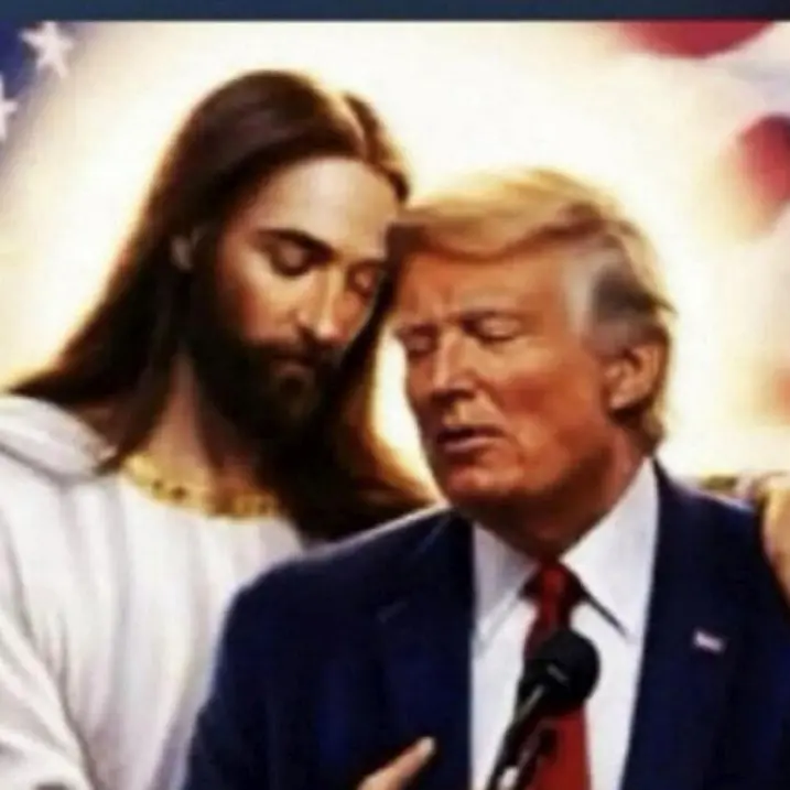 Trump si ritrae abbracciato a Gesù. E il suo vice Vance attacca ancora il Papa: «Dovrebbe fare attenzione quando parla di teologia»