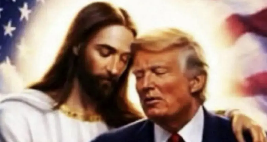 Trump si ritrae abbracciato a Gesù. E il suo vice Vance attacca il Papa: «Dovrebbe fare attenzione quando parla di teologia»