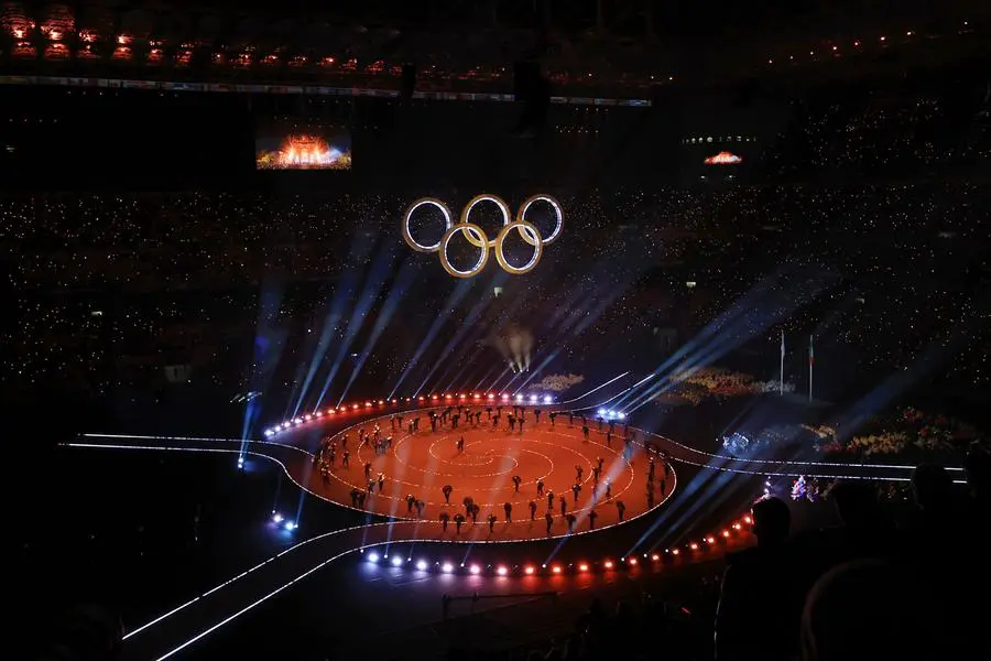 Un momento della Cerimonia d\\'apertura di Milano Cortina 2026 , IMAGN IMAGES via Reuters Connect