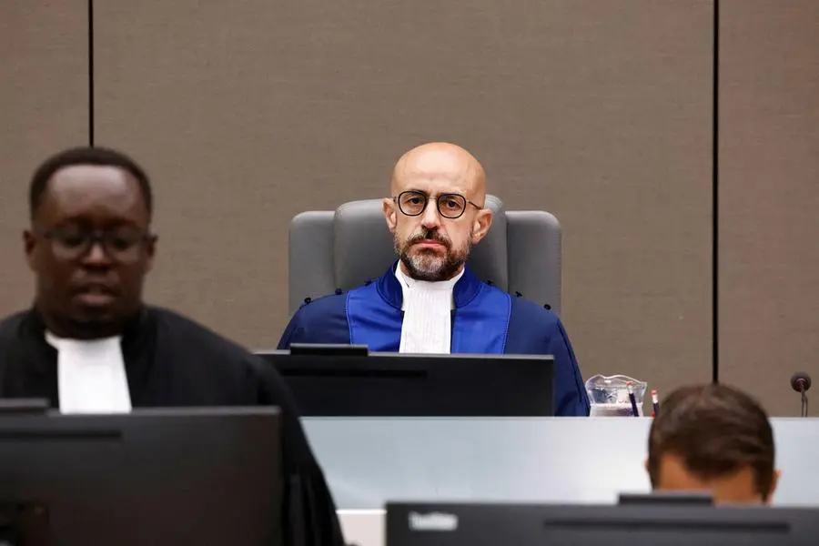 Rosario Salvatore Aitala durante l\\'udienza della Cpi nel 2023. , EPA