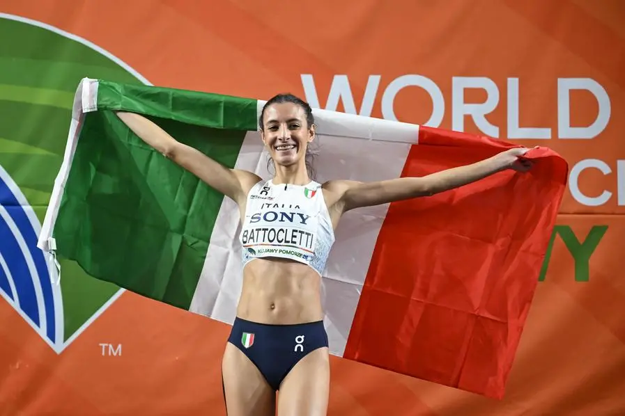 Nadia Battocletti, 25 anni, oro mondiale nei 3mila indoor , EPA