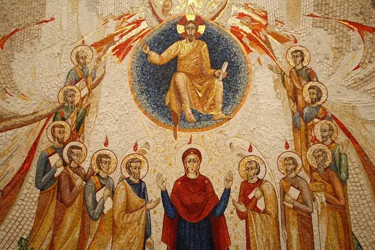 Mosaico nella Cappella Redemptoris Mater in Vaticano