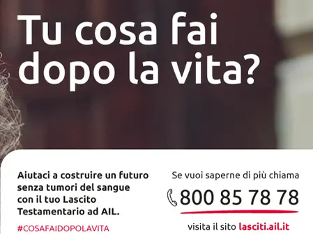 Lasciti AIL per un futuro senza tumori del sangue