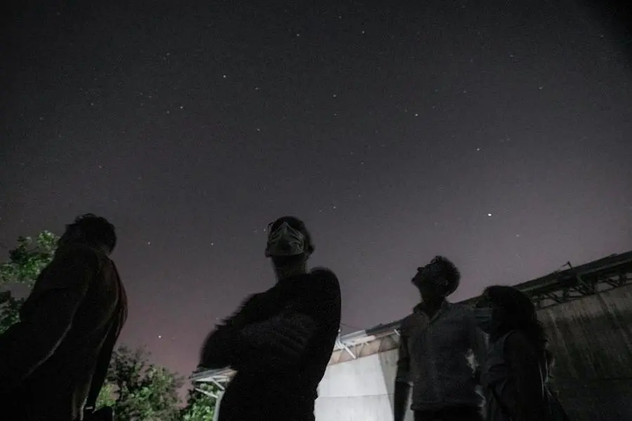 Le stelle cadenti viste dall'Osservatorio astronomico di Pino Torinese, Torino, durante la Notte di San Lorenzo