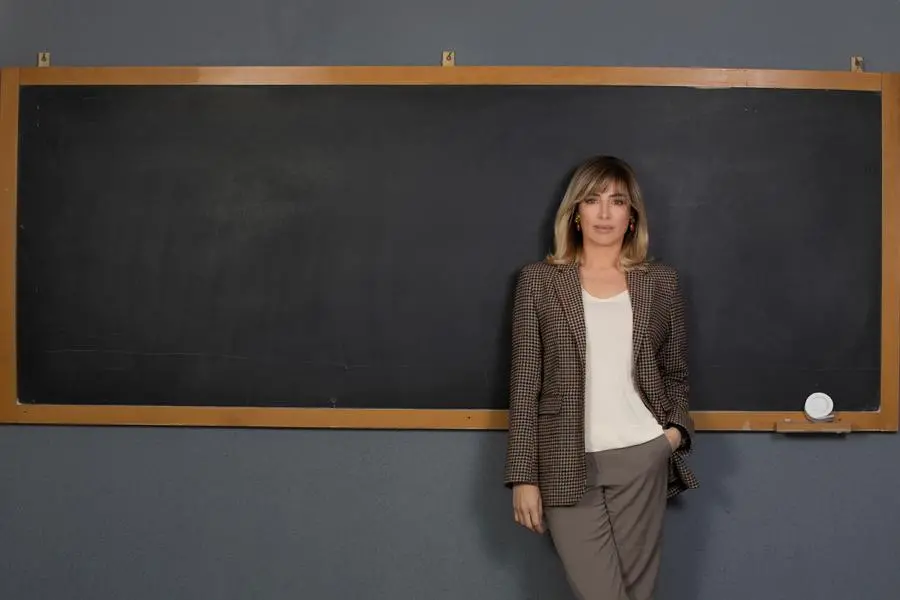 Luisa Ranieri in una scena della fiction \"La Preside\" in onda su Rai 1 dal 12 gennaio , @Assunta Servello