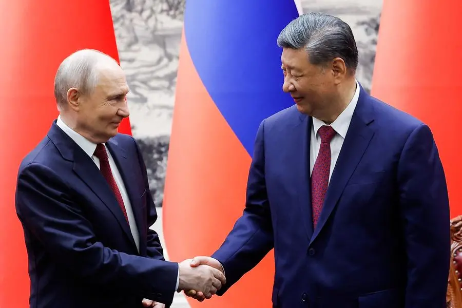 L\\'incontro a Pechino tra Vladimir Putin e Xi Jinping. , REUTERS