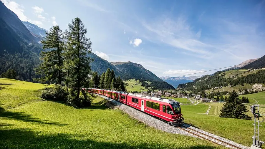 Il trenino rosso del Bernina