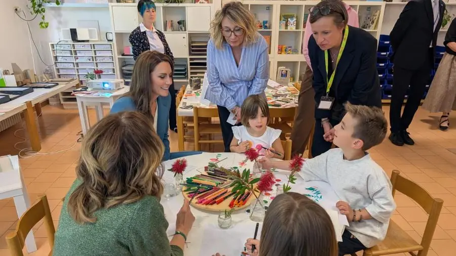La principessa del Galles visita il Centro Loris Malaguzzi
