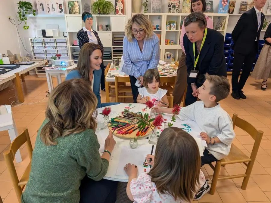 La principessa del Galles visita il Centro Loris Malaguzzi