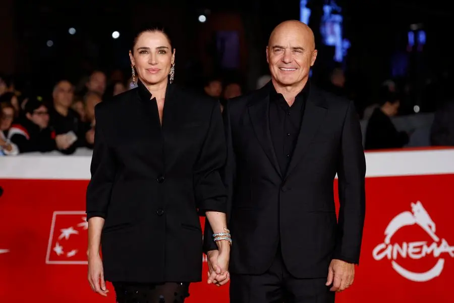 Italian actors Luisa Ranieri and Luca Zingaretti arrive for the screening of the movie ‘La preside’ at the 20th annual Rome International Film Fest in Rome, Italy, 21 October 2025. The Festa del Cinema di Roma runs from 15 to 26 October 2025. ANSA/FABIO FRUSTACI