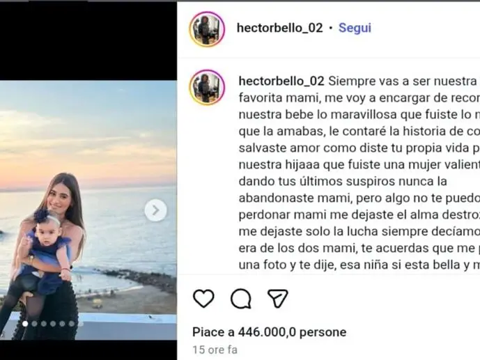 Venezuela, lo strazio del calciatore Héctor Bello: la moglie morta facendo scudo alla loro bambina sotto macerie