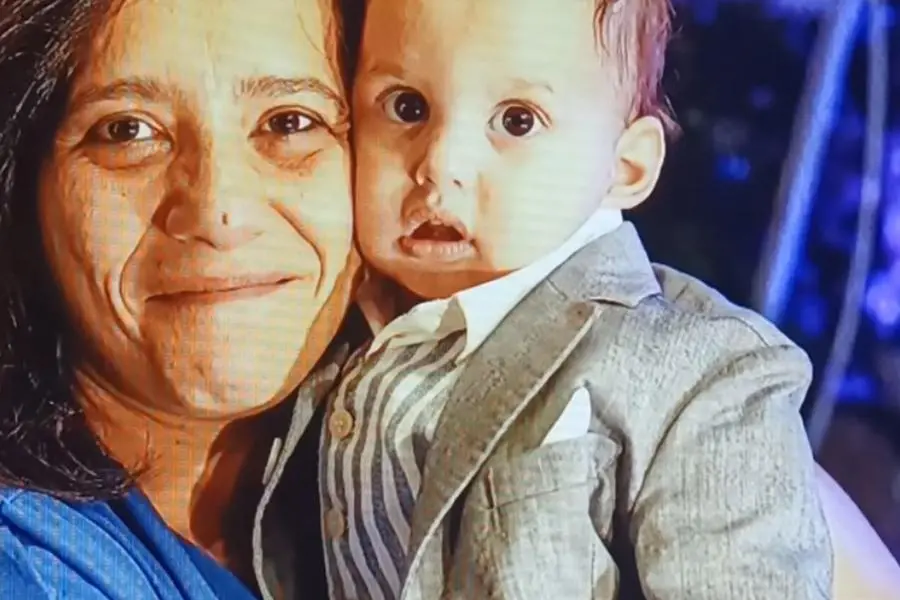 A photo taken from Patrizia Mercolino's TikTok profile with little Domenico and his mother. TIKTOK PATRIZIAMERCOLINO3 +++ ATTENTION THE PHOTO CANNOT BE PUBLISHED OR REPRODUCED WITHOUT THE AUTHORIZATION OF THE SOURCE OF ORIGIN TO WHICH IT IS REFERRED +++ NPK +++