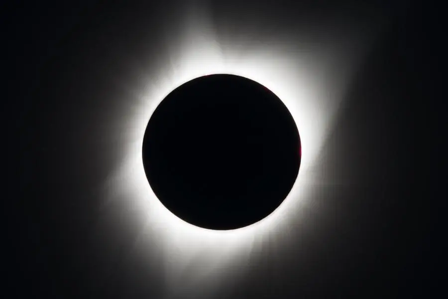 Un\\'immagine dell\\'eclissi totale di sole del 2017 in Nord America