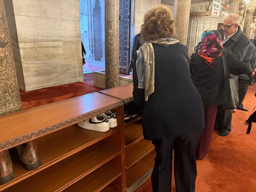 The entrance where you leave your shoes