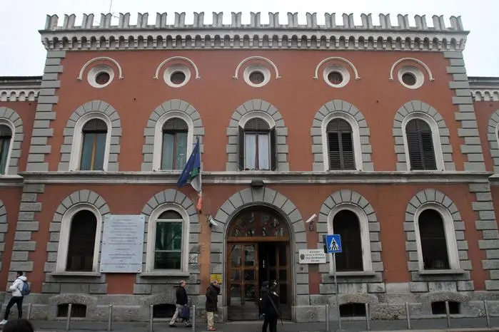 L'ingresso principale della casa circondariale di San Vittore a Milano