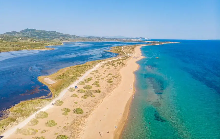 Halikounas Beach a Corfù.
