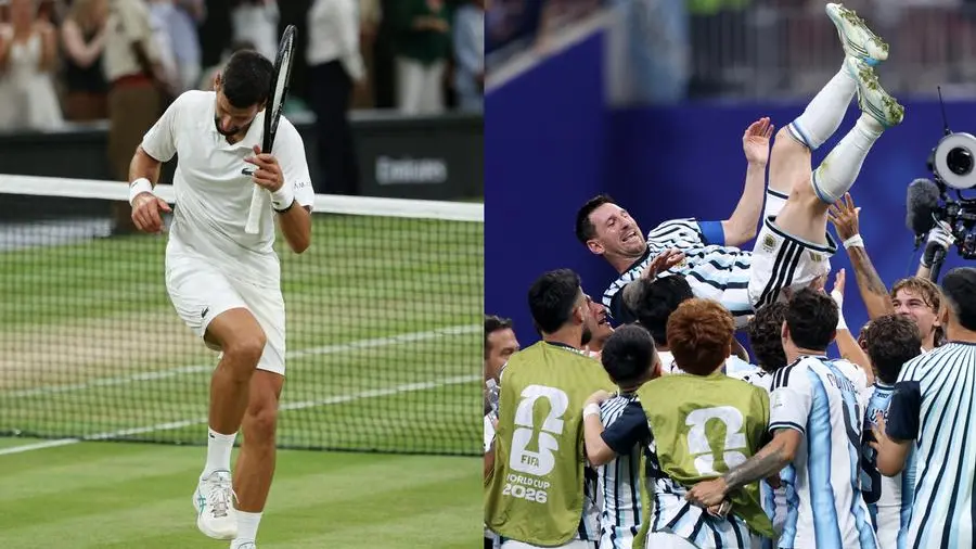 Novak Djokovic e Lionel Messi, la giornata memorabile di due diversamente giovani