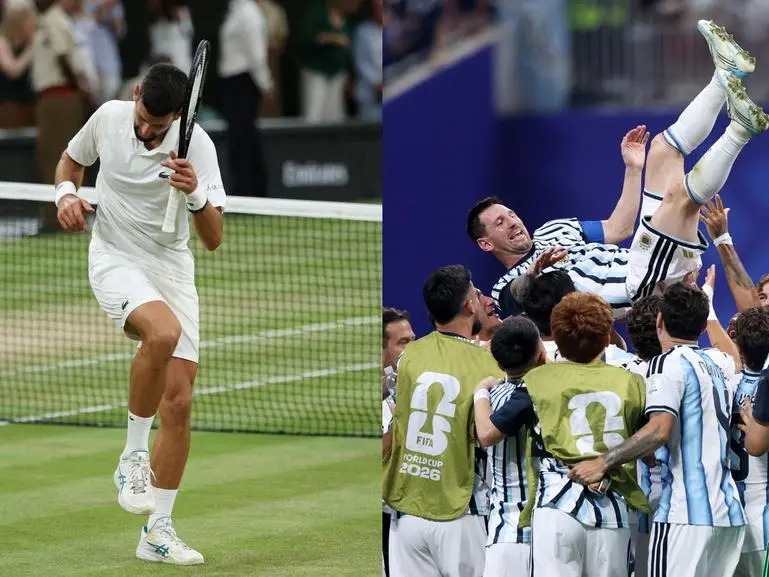 Novak Djokovic e Lionel Messi, la giornata memorabile di due diversamente giovani
