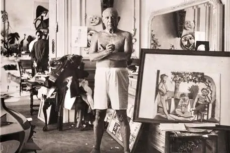 Mostra Picasso e la Fotografia - ANDRÉ VILLERS, PICASSO NEL SUO ATELIER