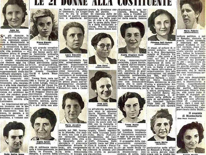 Chi erano le 21 donne Costituenti. Da Bianca Bianchi, la “biondissima” a Rita Montagnani, moglie di Togliatti, il contributo determinante alla liberazione e alla Repubblica