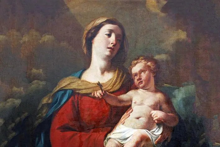 Blessed Virgin Mary with baby Jesus , zatletic - stock.adobe.com