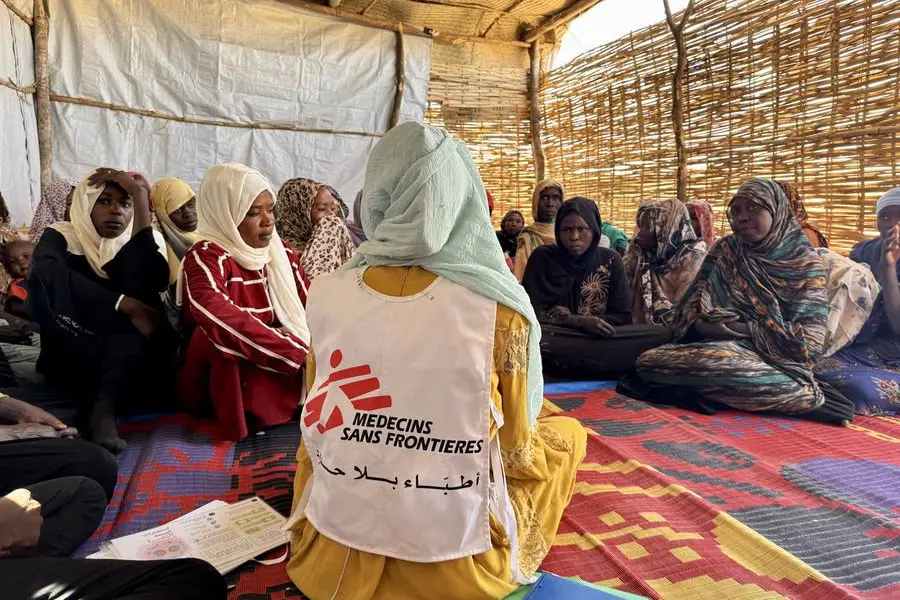 Una sessione di informazione e sensibilizzazione per le donne sul problema della violenza sessuale condotta da Msf in un campo profughi nel Darfur settentrionale. , Cindy Gonzalez/MSF