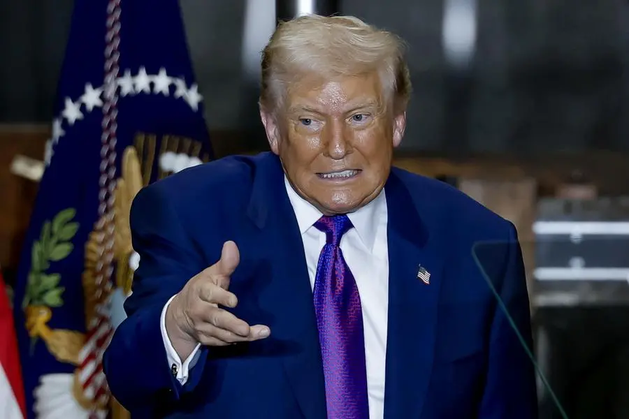 Il presidente americano Donald Trump , EPA